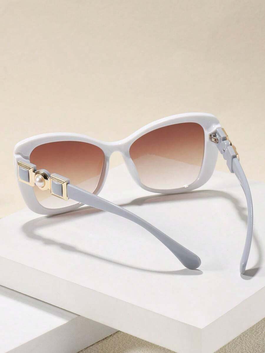 Women'S Fashion Business Casual - Pearl-Inspired Acrylic Cat-Eye Fashion Glasses, Basic