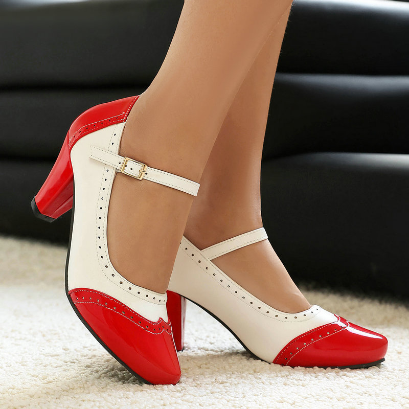 Women'S Fashion In The 50S - Mary Jane Shoes Women Patent Leather