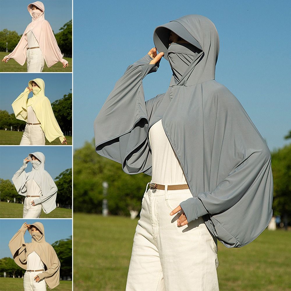 Women'S Fashion Hoodies - Fashion Ice Silk Sunscreen Shawl Long