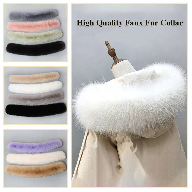 Women'S Fashion Hoodies - Winter Coat Fur Collar Faux Fur