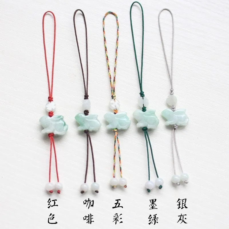 Women'S Fashion Jewellery - Customization Natural Emerald Chinese Rabbit DIY