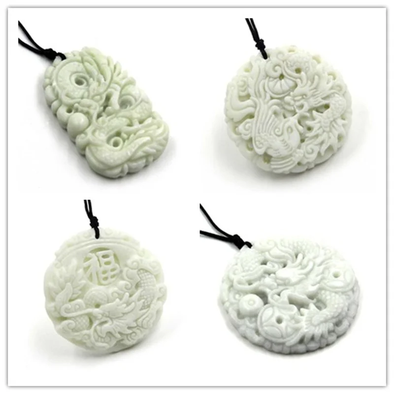 Natural White jade Dragon Phoe - Women'S Fashion Jewellery review and price