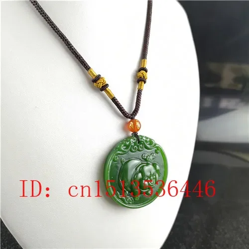 Natural Green Chinese Pig Carv - Women'S Fashion Jewellery review and price