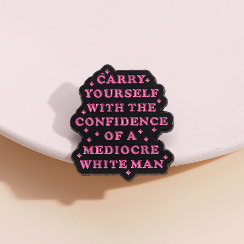 Girl Power Enamel Brooches Fem - Women Fashion History review and price