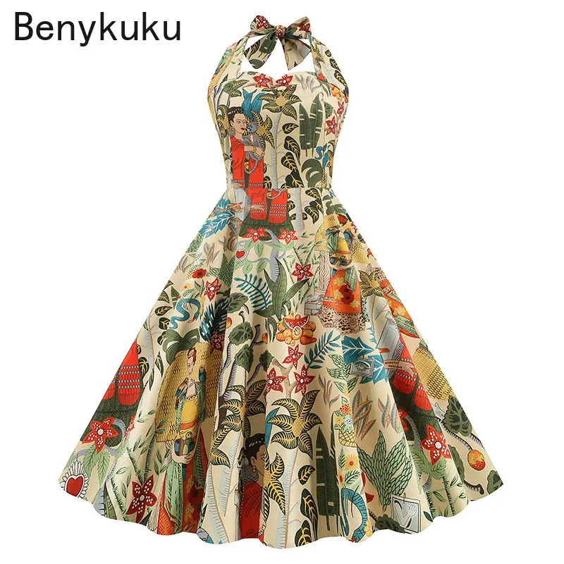 Women Summer Print 50s 60s Vin - Women'S Fashion In The 50S review and price