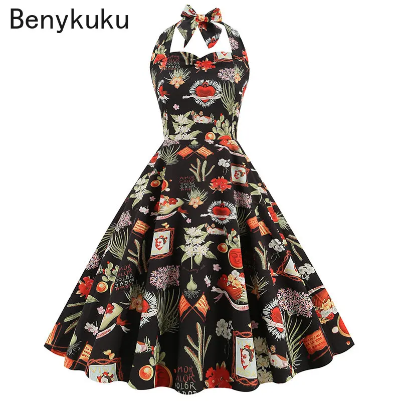 Women Summer Print 50s 60s Vin - Women'S Fashion In The 50S review and price