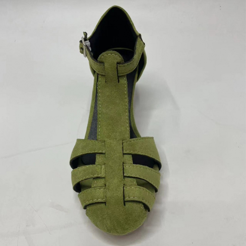 Women's Green Suede Kitten Hee - Spaghetti Strap Dress review and price