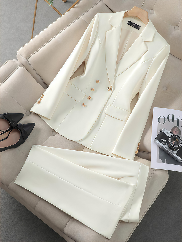 2Pcs Women's Temperament Set L - Women'S Fashion Business Casual review and price