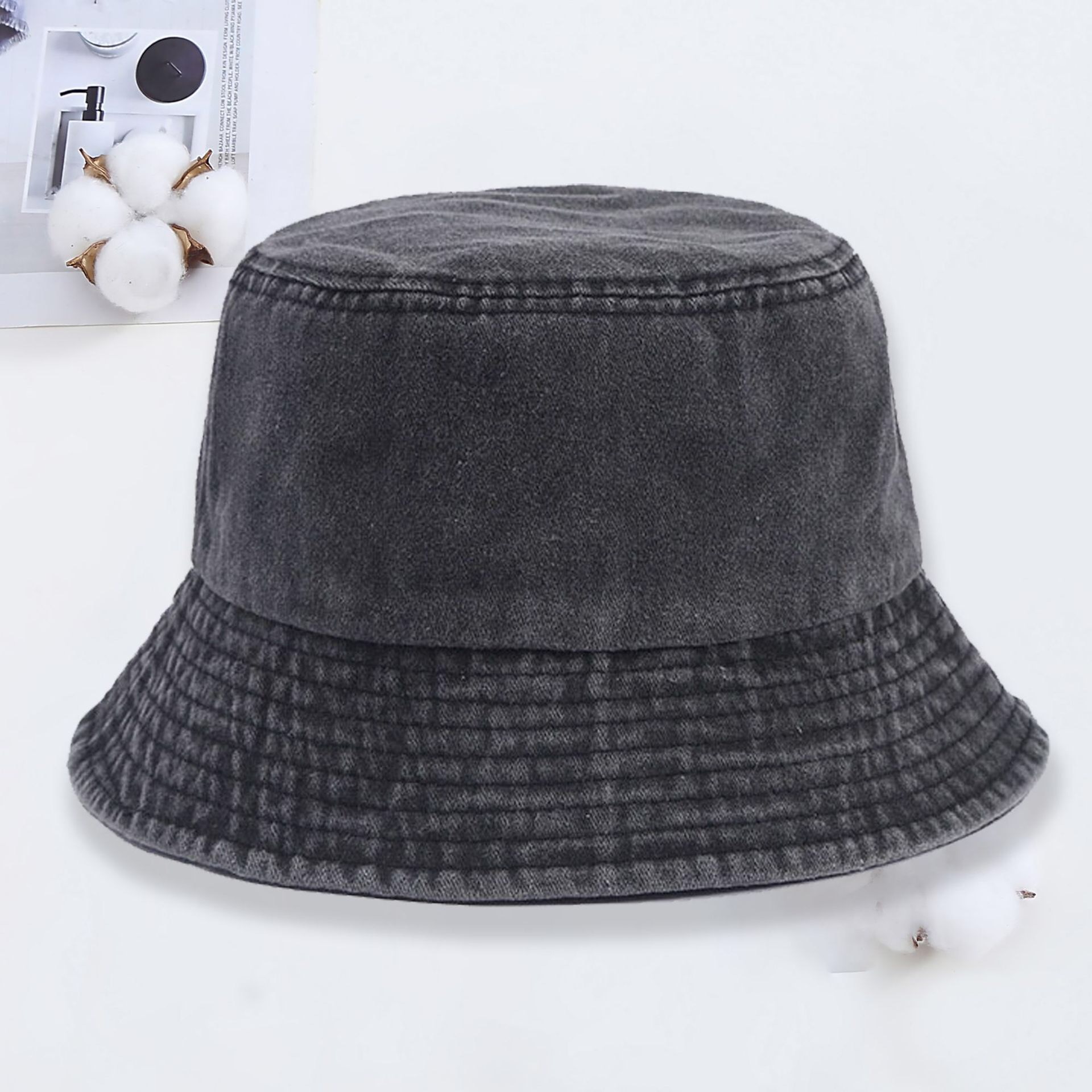 Custom logo Denim Bucket Hat F - Women'S Fashion Visor review and price