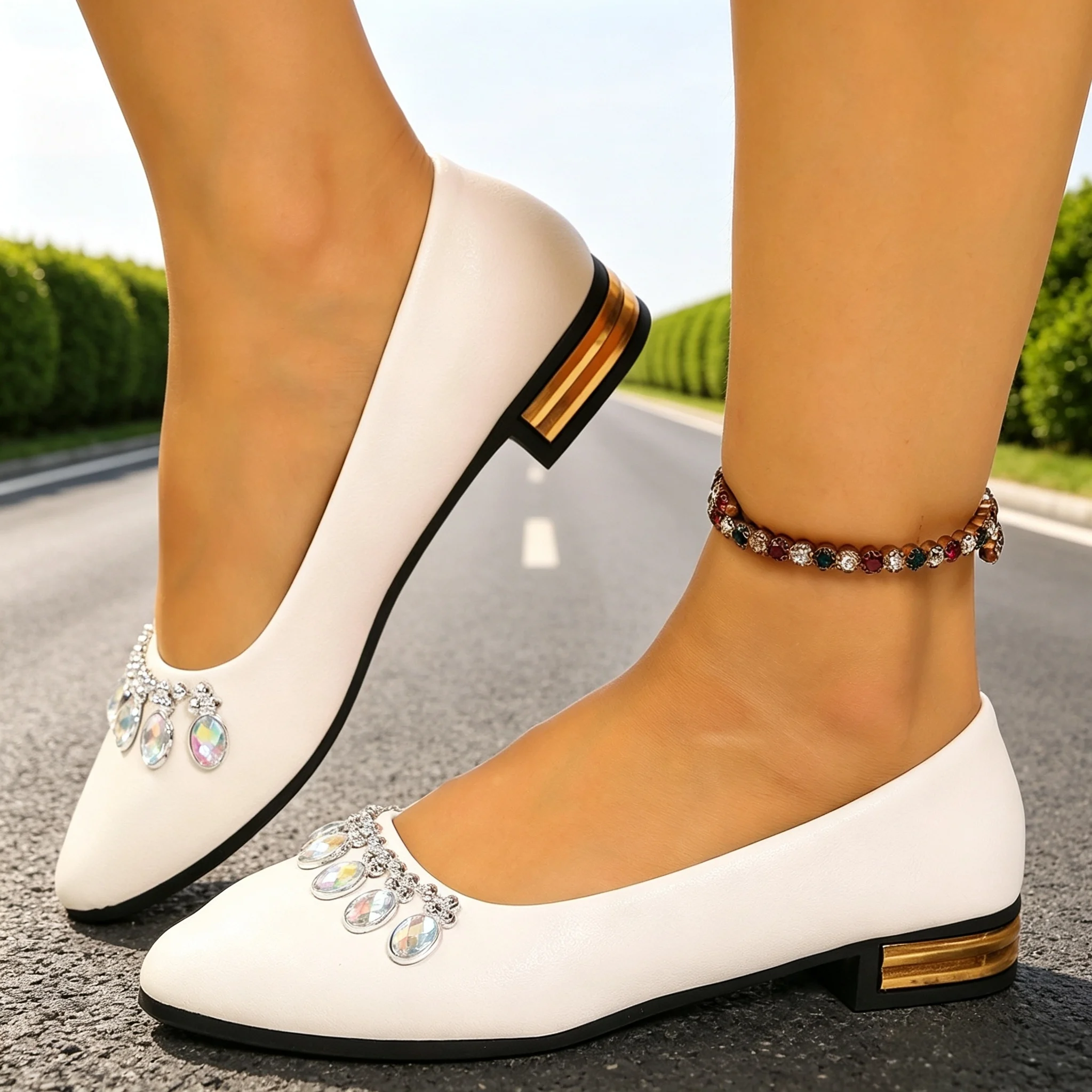 Women Flats Pointed Toe Ballet - Women Fashion Heels review and price