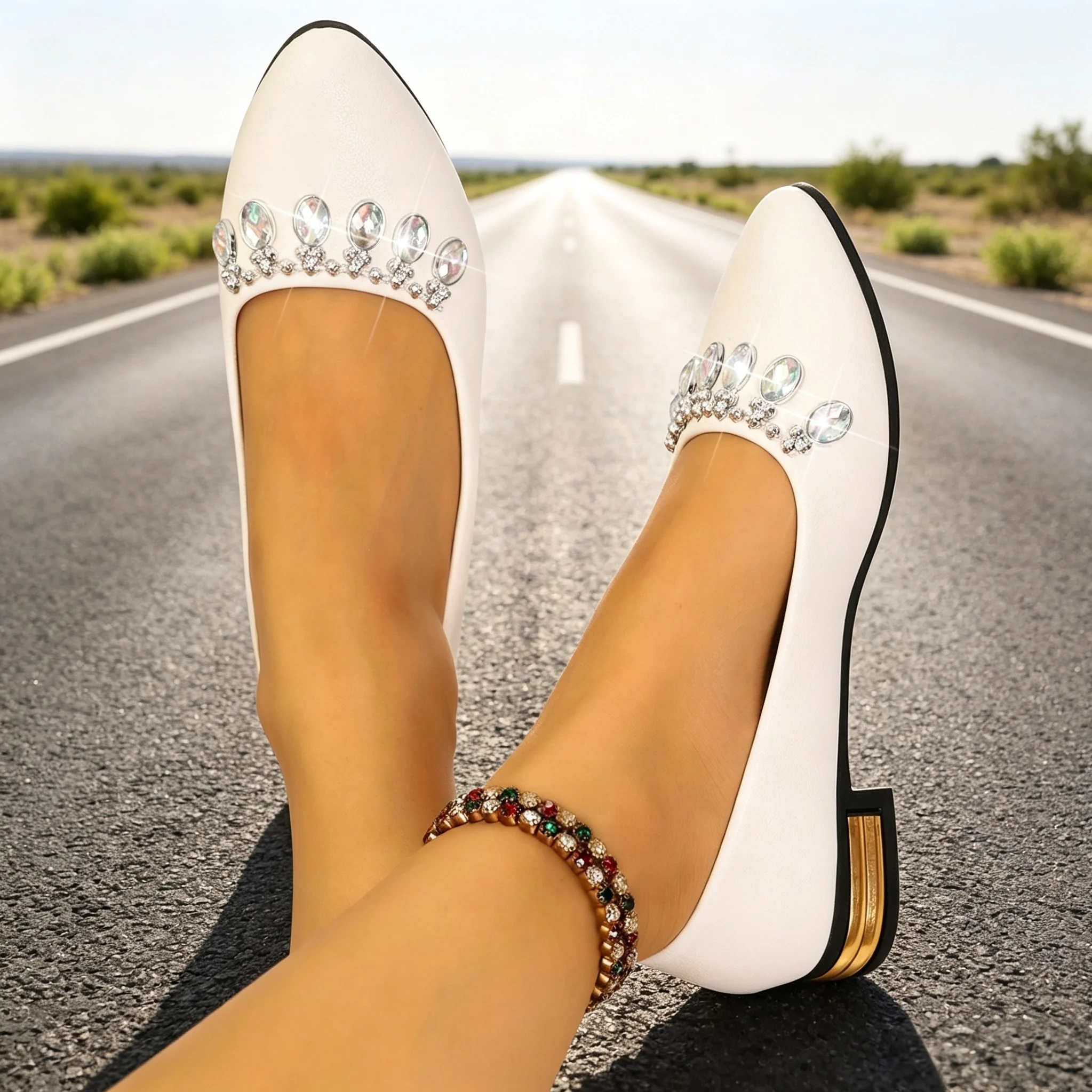 Women Flats Pointed Toe Ballet - Women Fashion Heels review and price