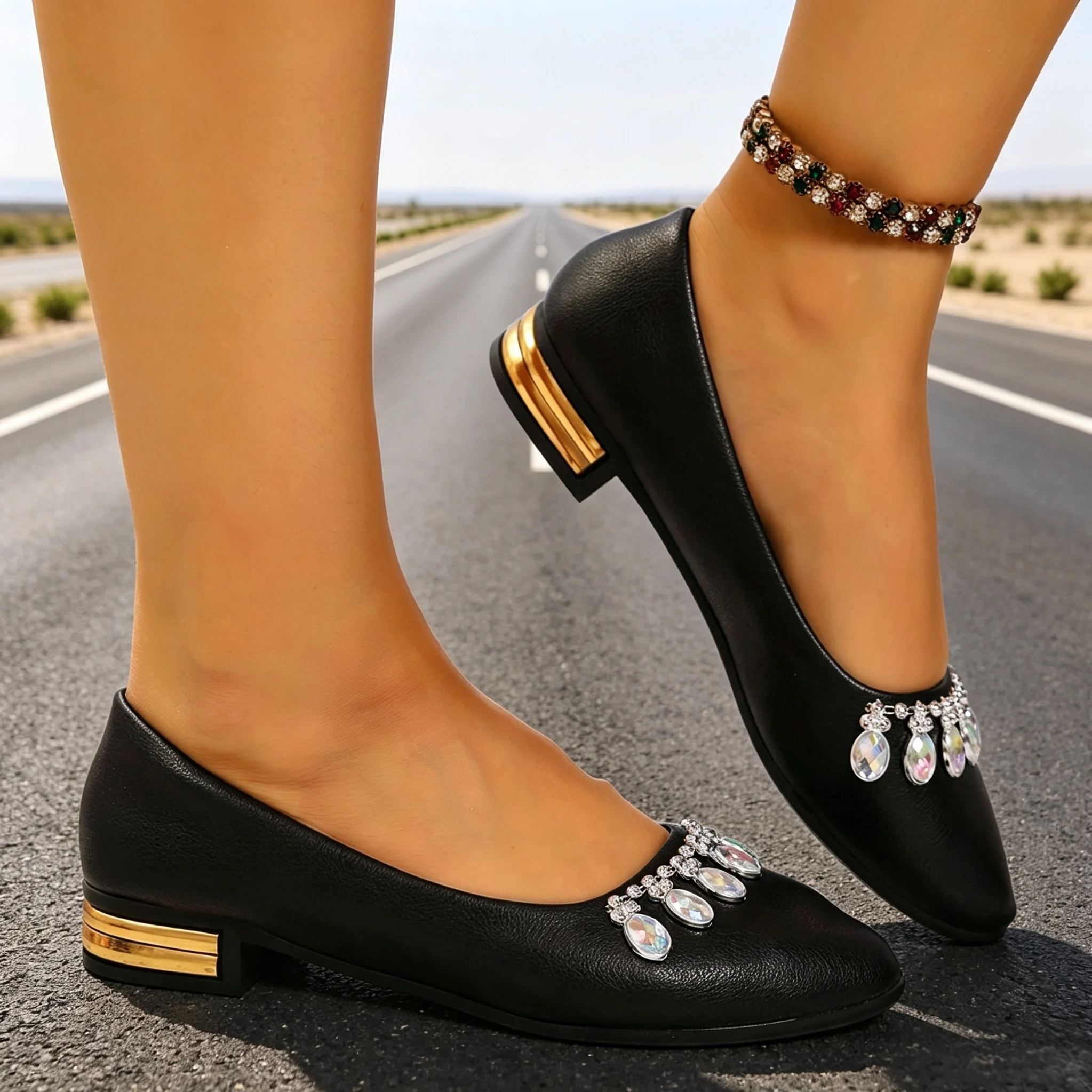 Women Flats Pointed Toe Ballet - Women Fashion Heels review and price