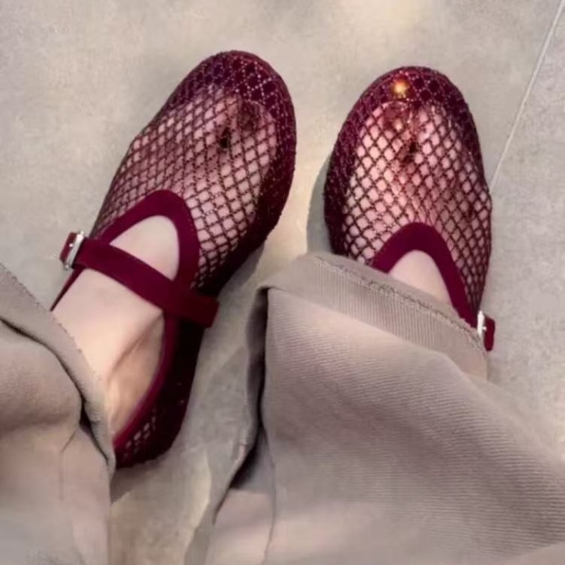 Hollow Rhinestone Baotou Sanda - Women Fashion Heels review and price