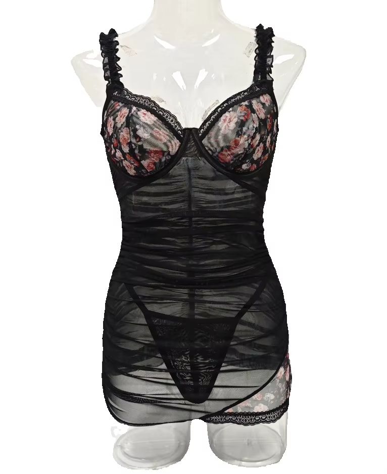 Women Lace Lingerie Dress Ruff - Spaghetti Strap Dress review and price