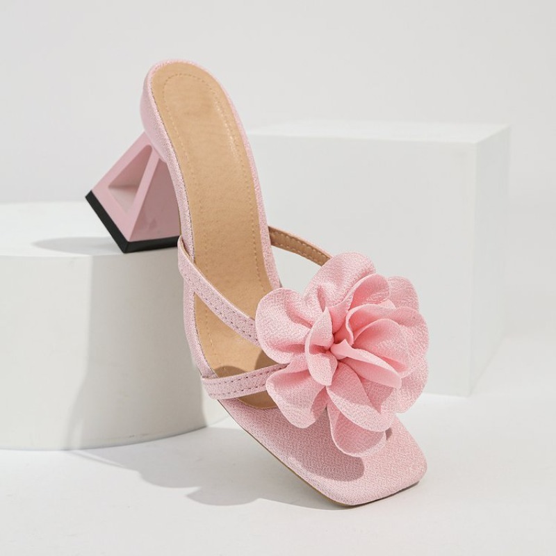 Womens 3D Flower Decor Sandals - Spaghetti Strap Dress review and price