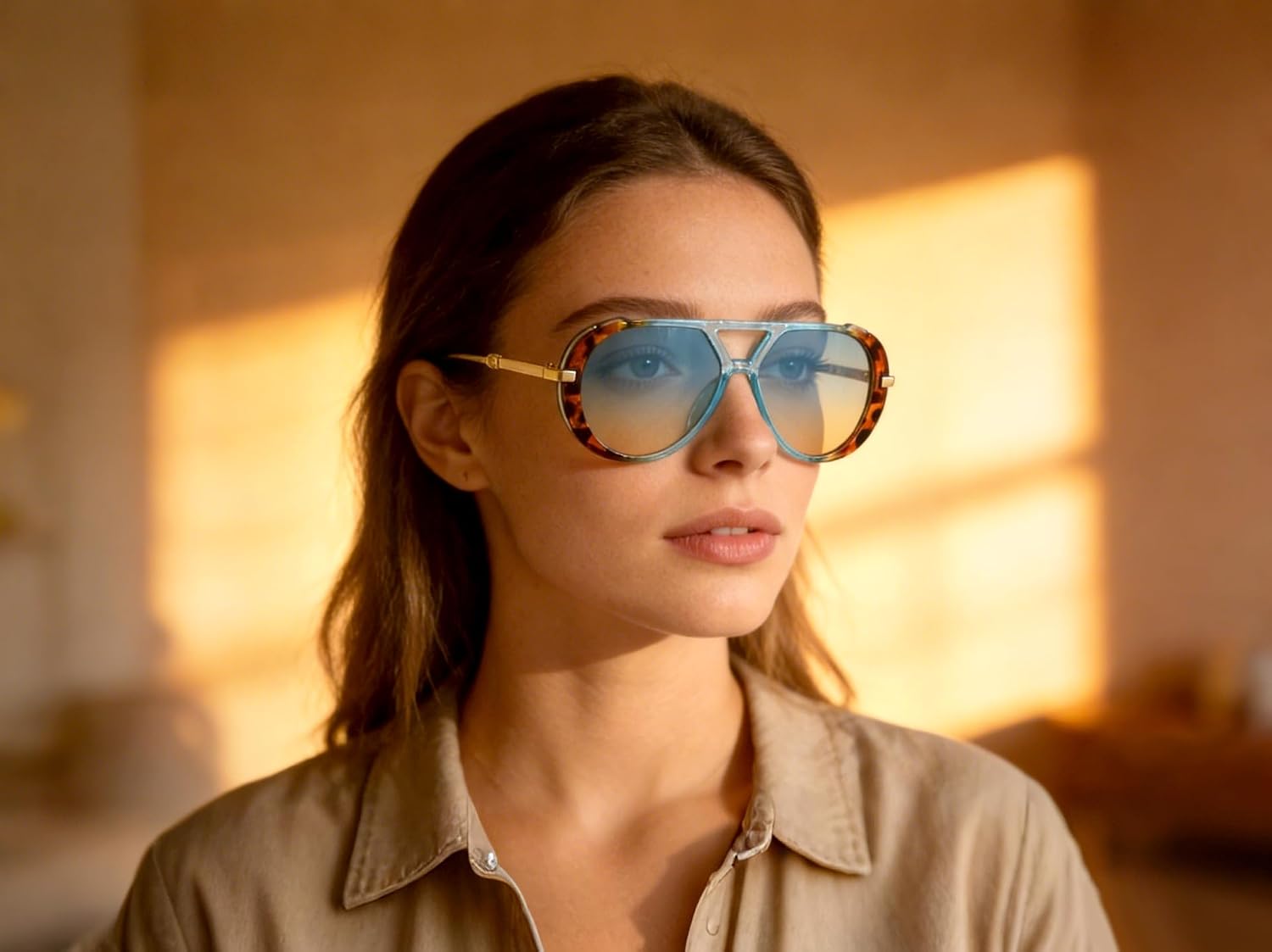 KENBO Retro Gold Aviator Sungl - Women'S Fashion In The 70S review and price