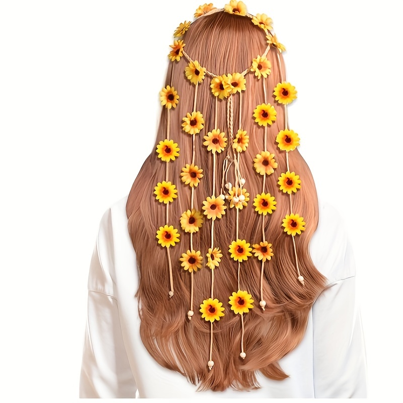 Flower hippie headband, flower - Women'S Fashion In The 70S review and price
