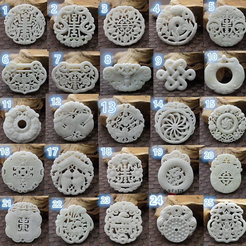 Natural White Jade Carved Luck - Women'S Fashion Jewellery review and price
